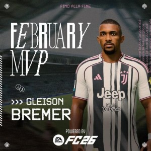 尤文官方：布雷默当选队内2月最佳球员